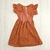 Vestido ROMA broderie marron - comprar online