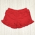 Short BELEN rojo pique