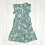 Vestido RENATA verde hoja blanca - comprar online