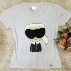T-shirt gola careca manga curta Karl Lagerfeld