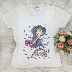 T-shirt gola careca manga curta SUPER GIRL - comprar online