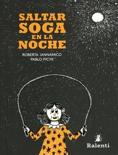 Saltar soga en la noche