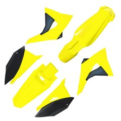 Kit Plástico crf 230 Biker amarelo neon