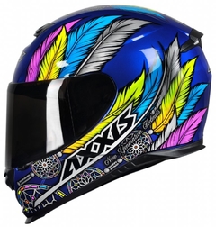 CAPACETE AXXIS EAGLE DREAMS GLOSS BLUE GREY