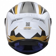 CAPACETE AXXIS DRAKEN VECTOR GLOSS WHITE GOLD na internet