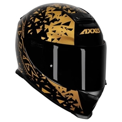 CAPACETE AXXIS EAGLE BREAKING PRETO\DOURADO - comprar online