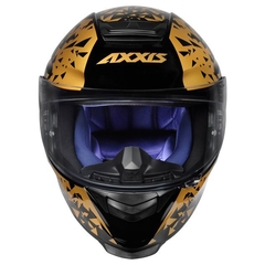 CAPACETE AXXIS EAGLE BREAKING PRETO\DOURADO na internet