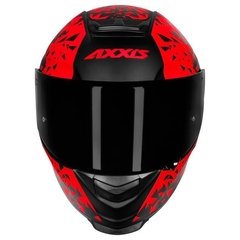 CAPACETE AXXIS EAGLE BREAKING PRETO\VERMELHO - loja online