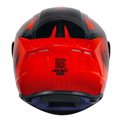 Capacete AXXIS Draken Dekers Gloss red - Gasparzinho Motopeças