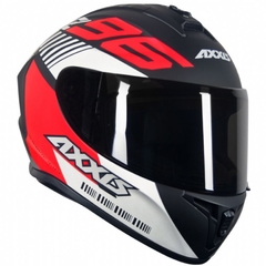 AXXIS DRAKEN Z96 MATT BLACK RED - Gasparzinho Motopeças