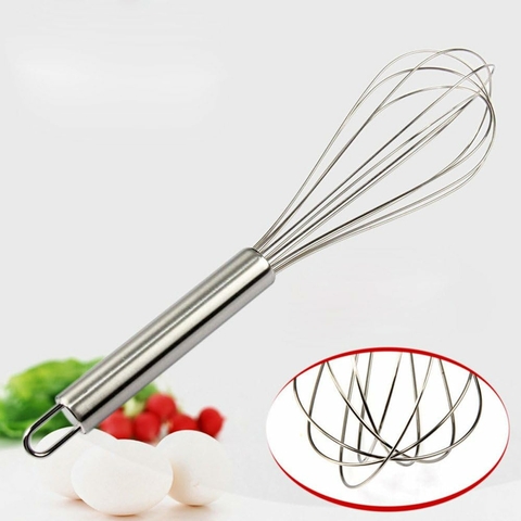 Batidor Manual Acero Inoxidable 25cm Reposteria Gastronomico