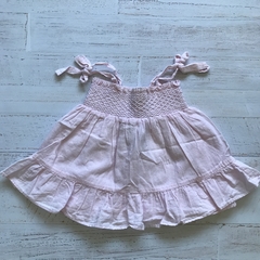 Vestido con nido de abeja. BROER. T 6-12 meses