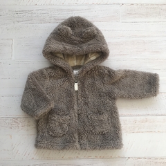 Campera de corderito marrón. CARTERS. 3 meses