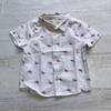 Camisa manga corta. ZARA. T 3-6 meses