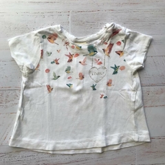 Remera de algodón. ZARA. T 9-12 meses