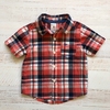 Camisa manga corta cuadrillé. CARTERS. T 9 meses