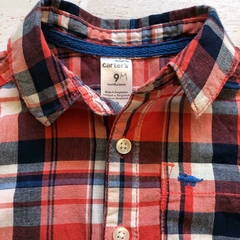 Camisa manga corta cuadrillé. CARTERS. T 9 meses - comprar online