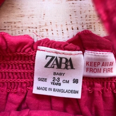 Vestido de algodón con manguitas de broderie. ZARA. T 2-3 años en internet