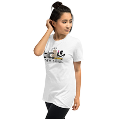 Camiseta unissex com mangas curtas na internet