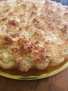 Torta de coco y dulce de leche