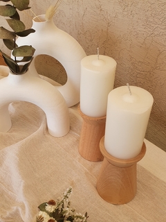 Candelabros de madera - comprar online