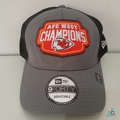 Boné NFL Kansas City Chiefs New Era AFC West Division Champions 9FORTY Draft Store