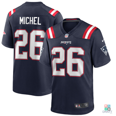 Camisa NFL New England Patriots Sony Michel Nike Game Jersey Draft Store