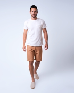 Shirt in cotton built-in pocket