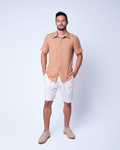 Bermuda shorts in cotton sweatshirt tailored finish - buy online