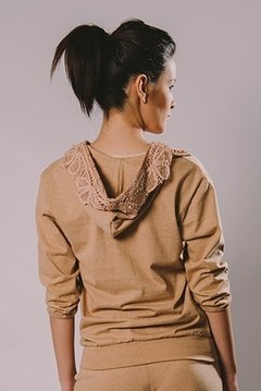 Hooded blouse renaissance lace detail - buy online