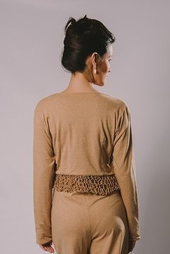 Bolero style blouse long sleeve handmade detail - buy online