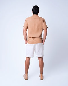 Bermuda shorts in cotton sweatshirt tailored finish on internet
