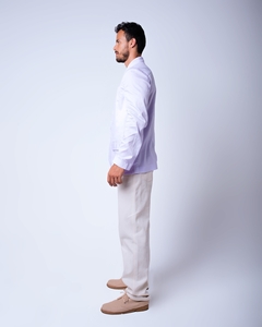 Cotton tricoline shirt blazer-style on internet