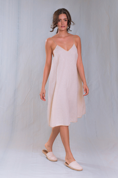 Slip dress with lace