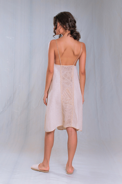 Slip dress with lace - buy online