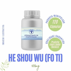 He Shou Wu (Fo Ti)! Pote com 60 Cápsulas de 400mg!