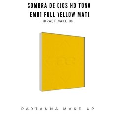 SOMBRA DE OJOS HD EM01 FULL YELLOW MATTE - IDRAET PRO MAKE UP