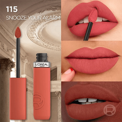 Labial líquido Matte Resist Tono 115 Snooze Your Alarm Loreal Paris - comprar online