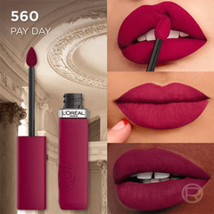 Labial líquido Matte Resist Tono 560 Pay Day Loreal Paris - comprar online