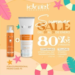 Comprando loción Vitamin C tenes un 80%off en Vitamin C Cleanser