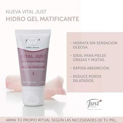 VITAL JUST HIDRO GEL MATIFICANTE 50G - Partanna Make up