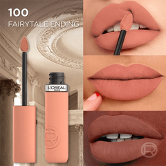 Labial líquido Matte Resist Tono 100 Fairytale Ending Loreal Paris - comprar online