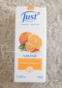 aceite esencial de naranja 10 ml - SWISS JUST - Partanna Make up