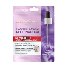 TRATAMIENTO TISSUE REVITALIFT HIALURO LOREAL REDUCE LINEAS DE EXPRESIÓN EN 10 MINUTOS 33 GR