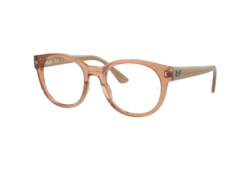 Óculos de Grau Ray Ban RB 7227 8313 Marrom-claro transparente