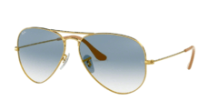 Óculos de Sol Ray Ban Aviador com lente azul RB3025L 001 3F 58