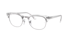 Óculos de Grau Ray-Ban RX5154-2001- Trasparente Branco Clubmaster