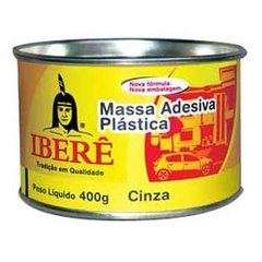 MASSA PLASTICA 400GR IBERE CINZA