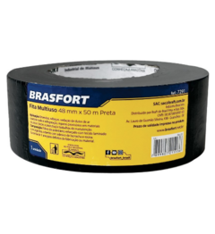 FITA SILVER TAPE BRASFORT 7291 MULTIUSO 48 X 50M PRETA