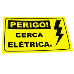 CERCA EL.PLACA AVISO PERIGO CERCA E